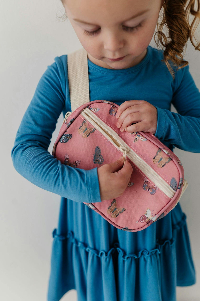 Girls Mini Belt Bag in Butterfly Bloom