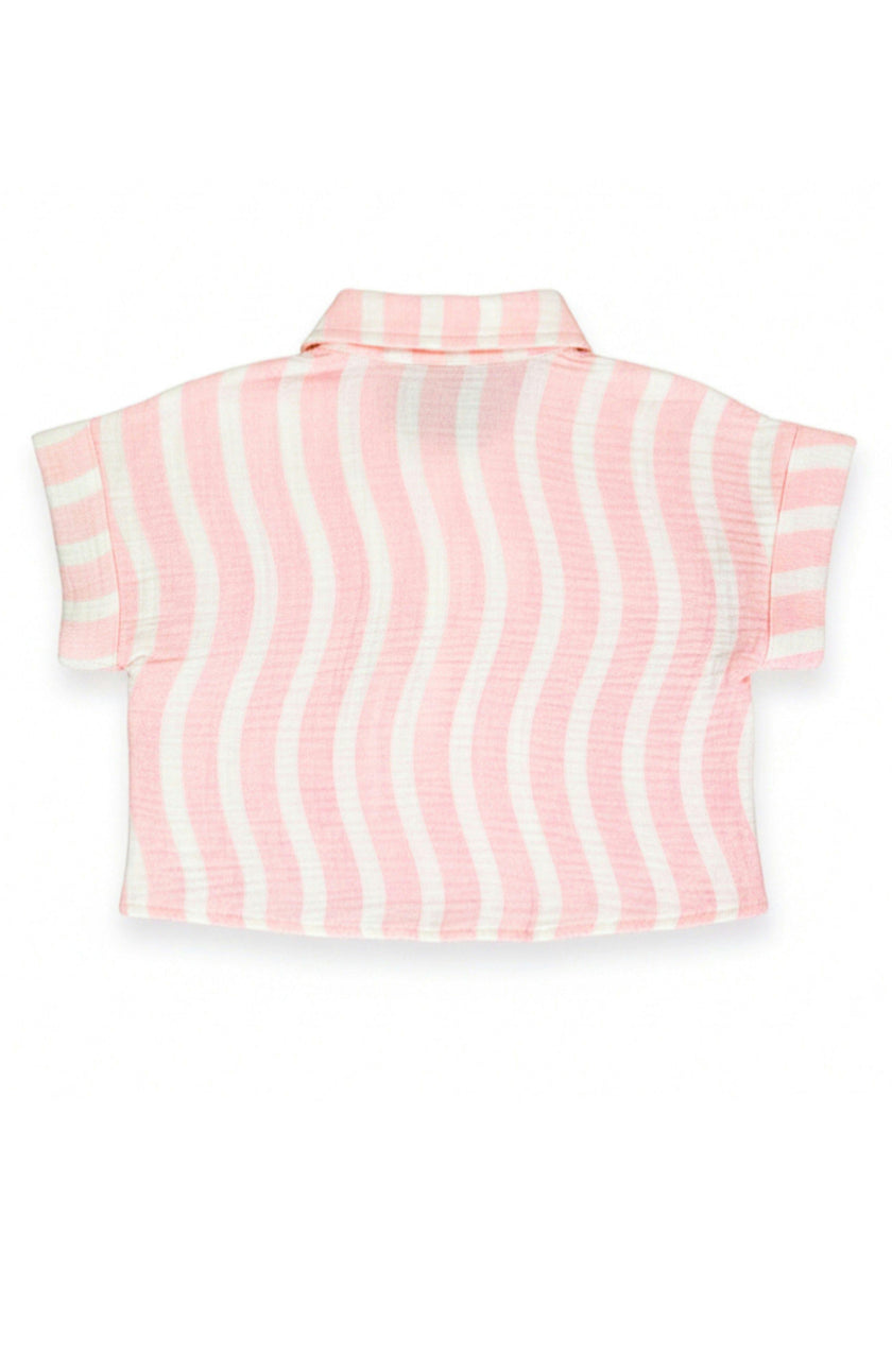 Pink Surf Dakota Boxy Buttondown