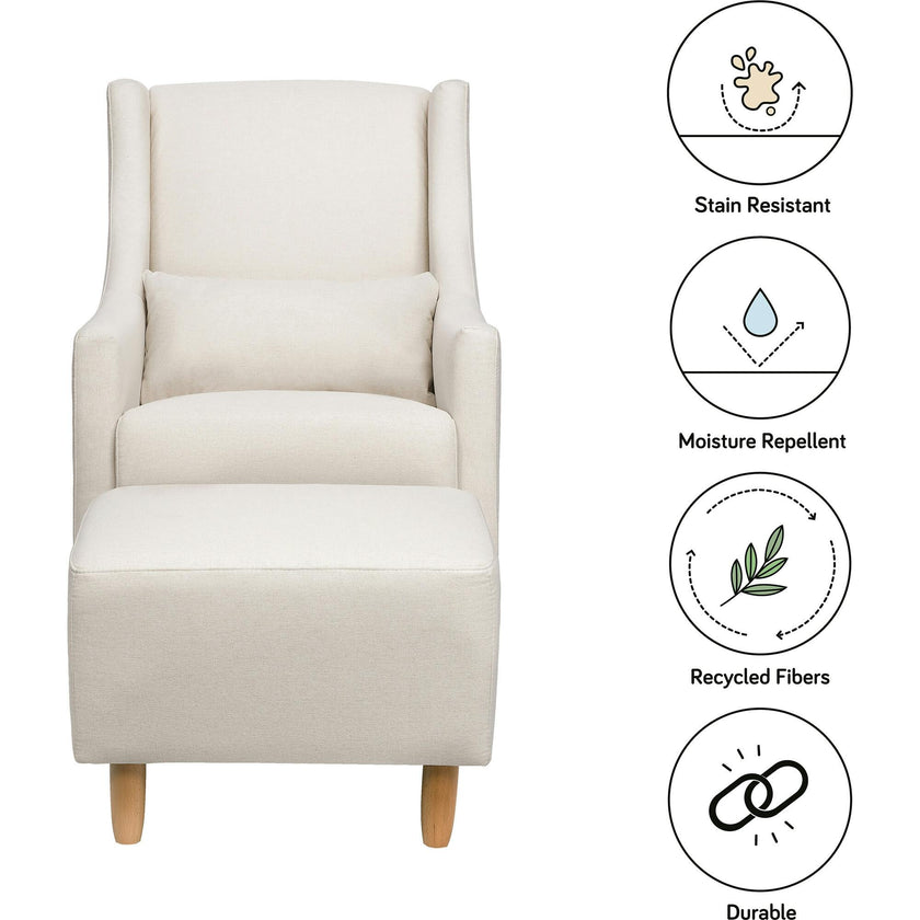 Toco Swivel Glider and Ottoman