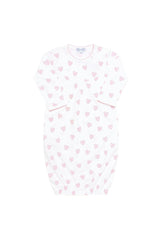 Pink Heart Print Gown