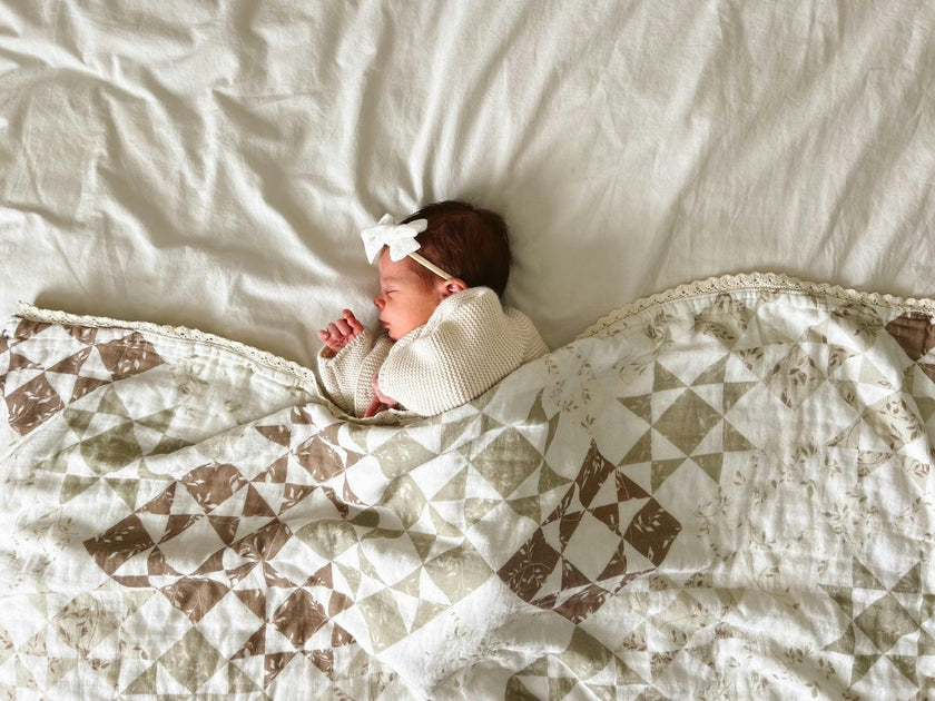Ivy Quilted 6 Layer Gauze Blanket