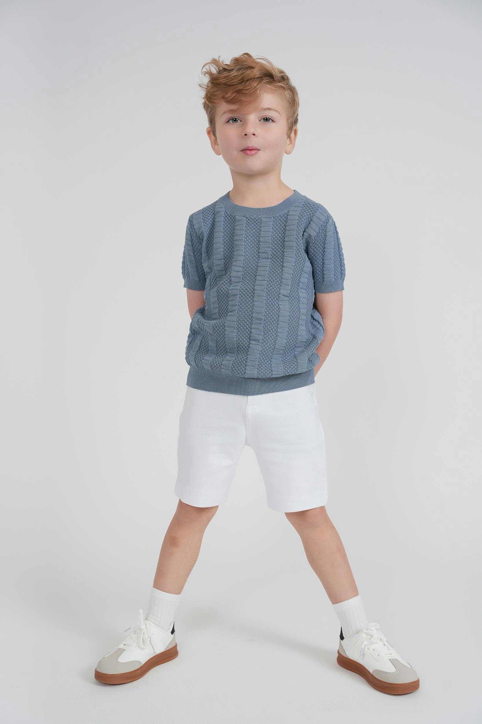 Textured Column Knit Sweater