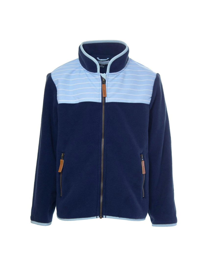 Kids Fleece Jacket in Navy Blue