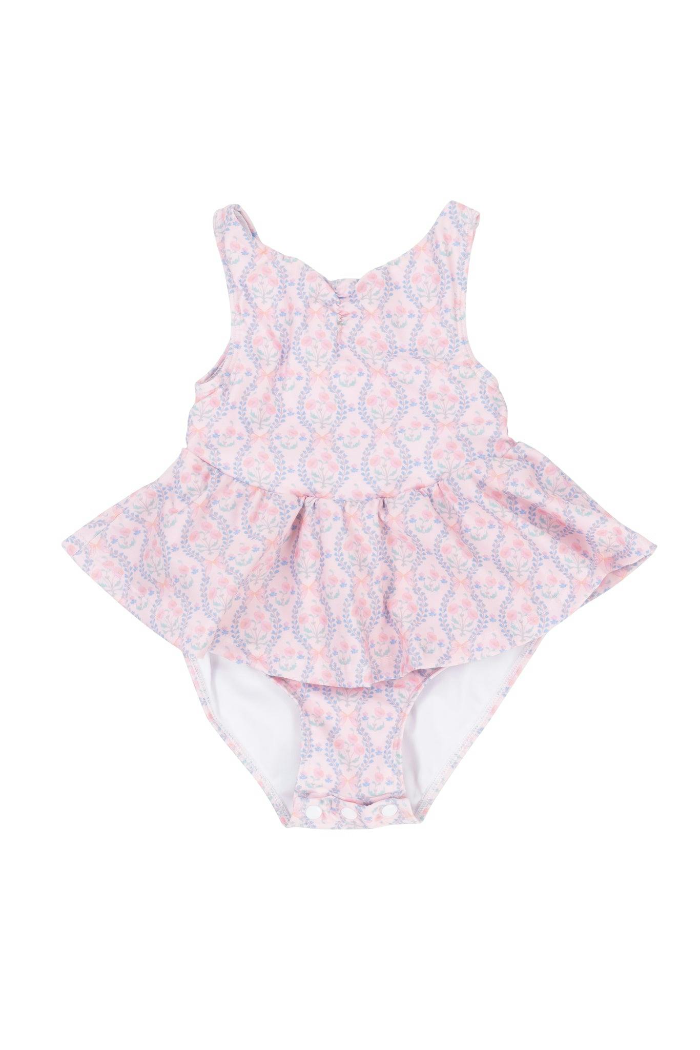 Baby Bitsy Swim Dress in Raquel Pink Floral