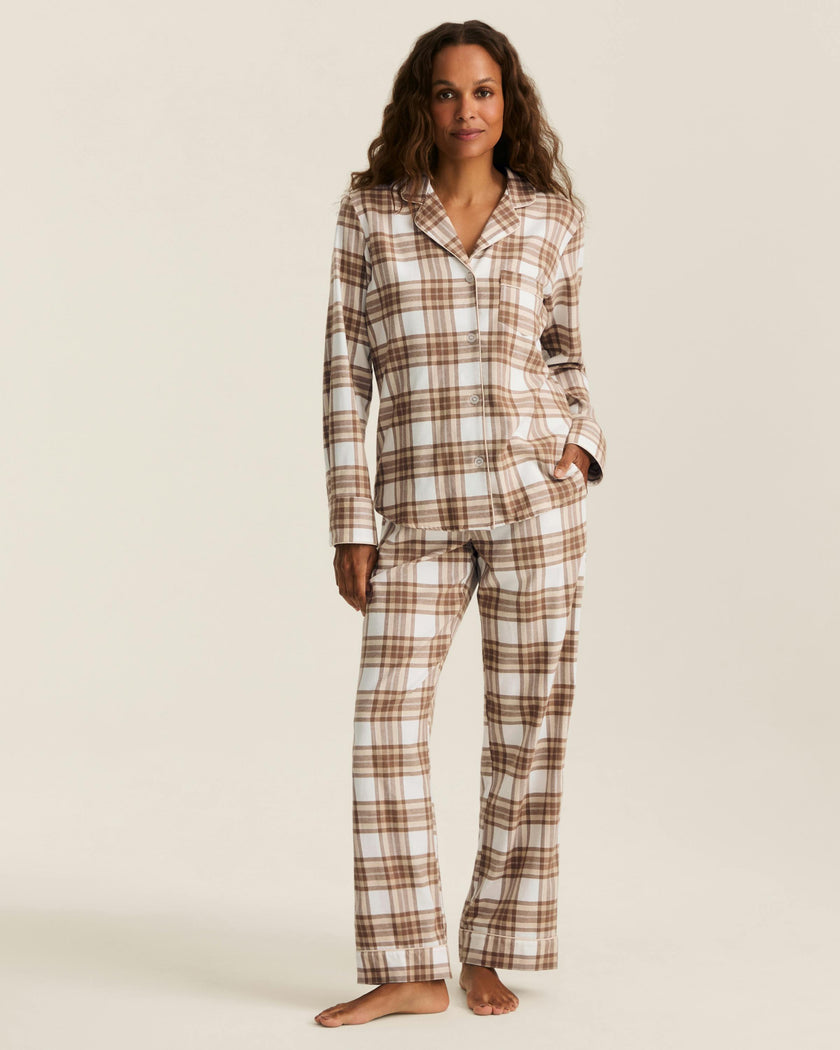 Women's Twill Pajama Set in Cotswolds Tartan