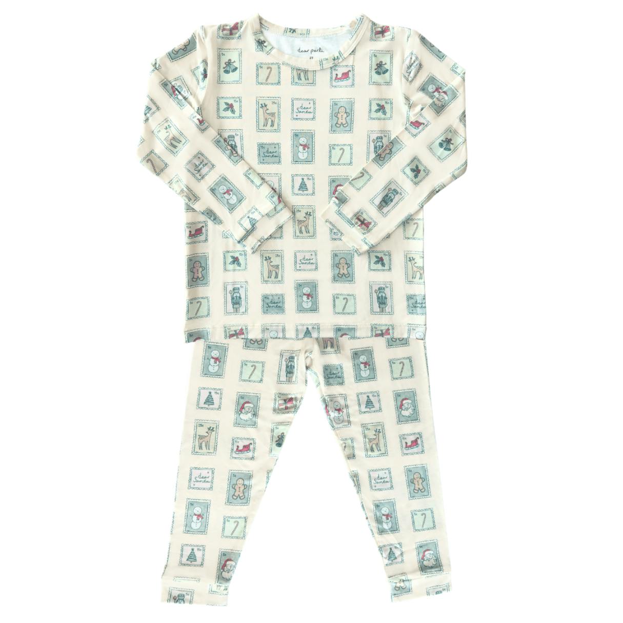 Toddler Pajama Set in Dear Santa