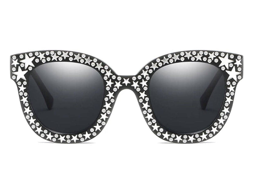 Crystal Star Sunglasses Black