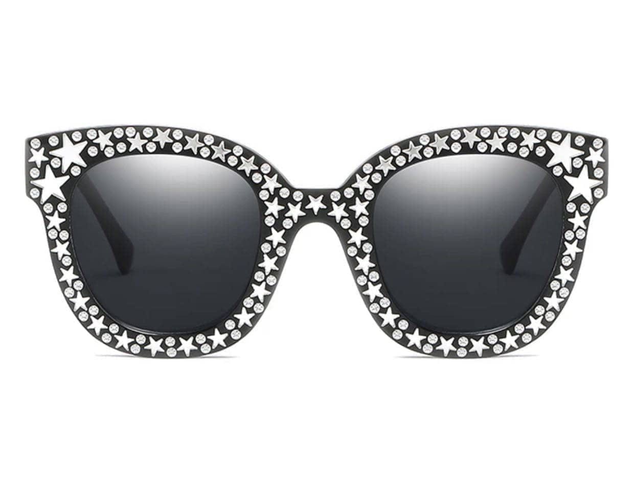 Crystal Star Sunglasses Black