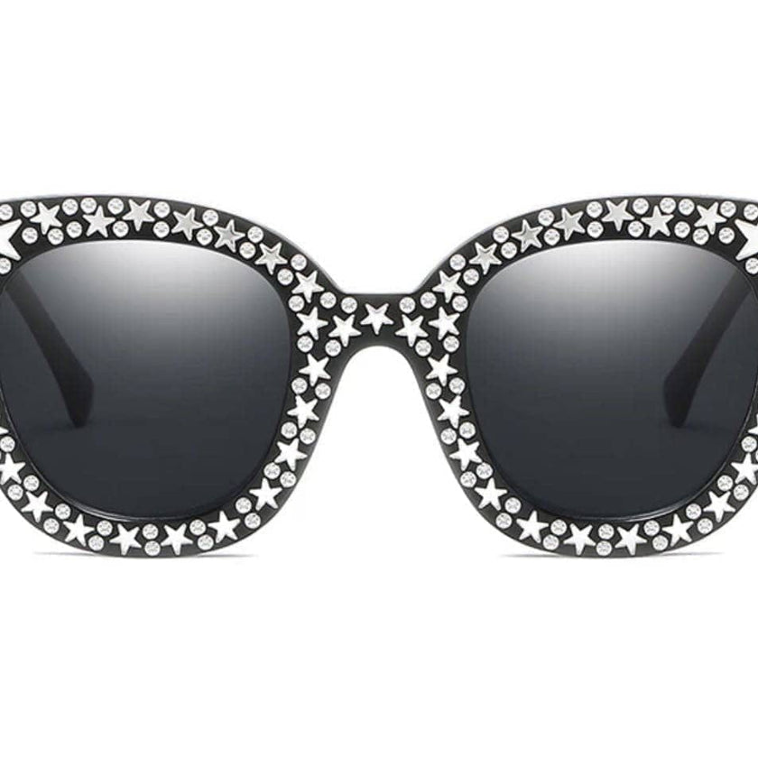 Crystal Star Sunglasses Black