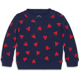 Baby sweatshirt in confetti hearts