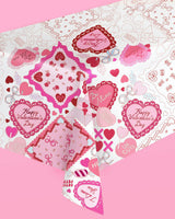 Be Mine Coloring Tablecloth - paper tablecloth
