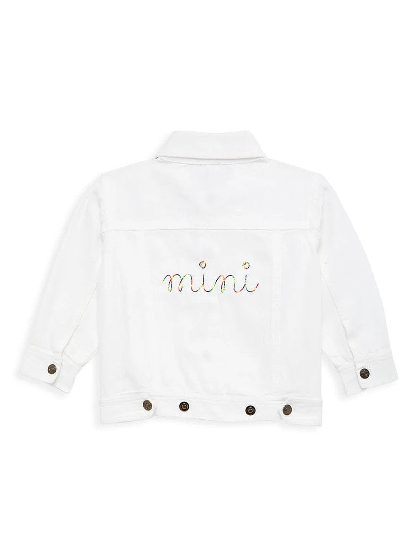 "mini" White Denim Jacket