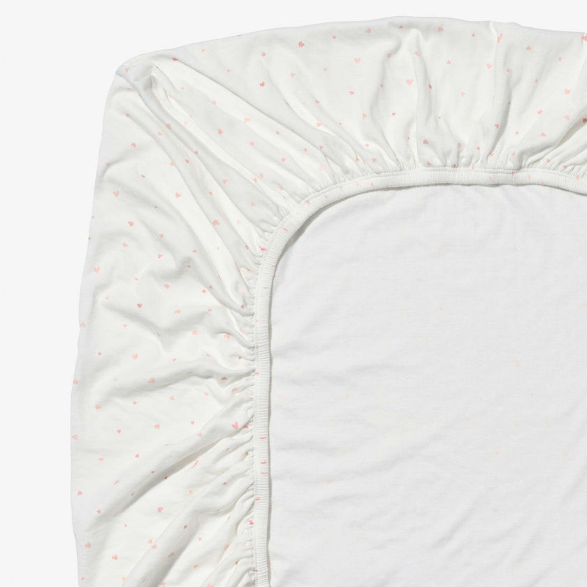 Crib Sheet, Rose Hearts