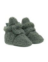 Sherpa Olive Snap Bootie