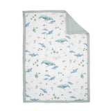 Cotton Muslin Toddler Bedding 3 Piece Set - Whales