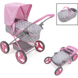 Cotton Candy Pink Baby Doll Pram Doll Accessory - Pink