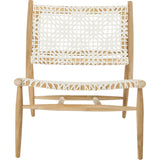 Bandelier Leather Weave Accent Chair