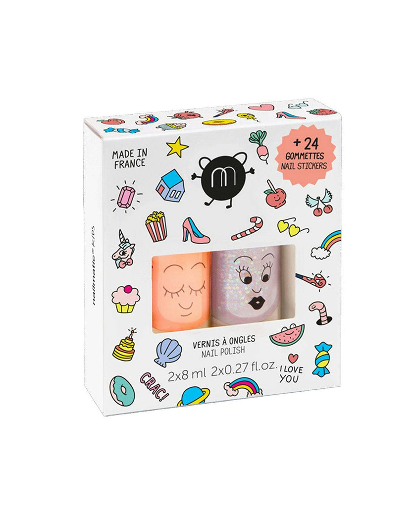 CRAC Polish and Nail Stickers Set