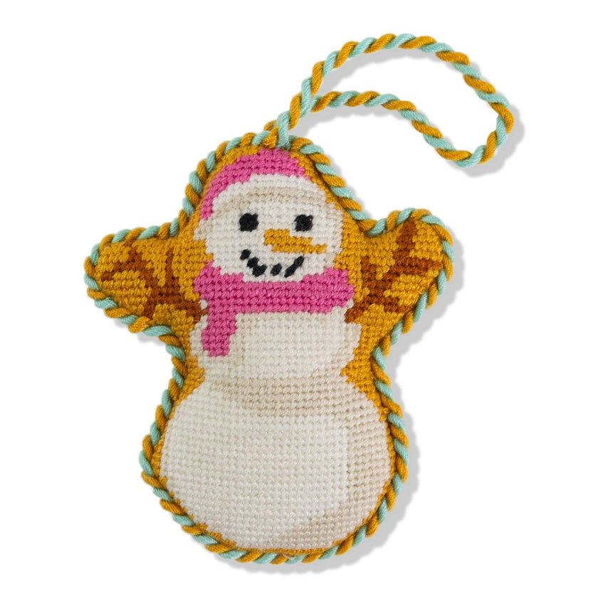 Needlepoint Icon Ornament - Snowman