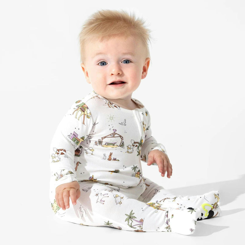 Classic Green Christmas Bundle - Bamboo Convertible Footies