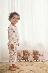 BABY BEAR 12" LIGHT PINK & STRAWBERRY