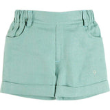 Plain Insignia Elasticated Waistband Shorts in Sage Green (12mths-4yrs)
