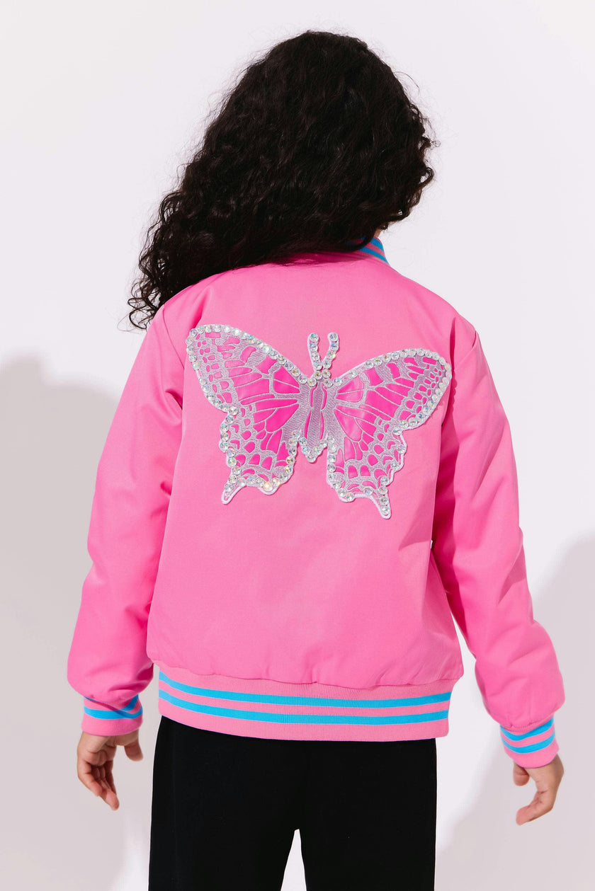 Crystal Butterfly Patch Jacket