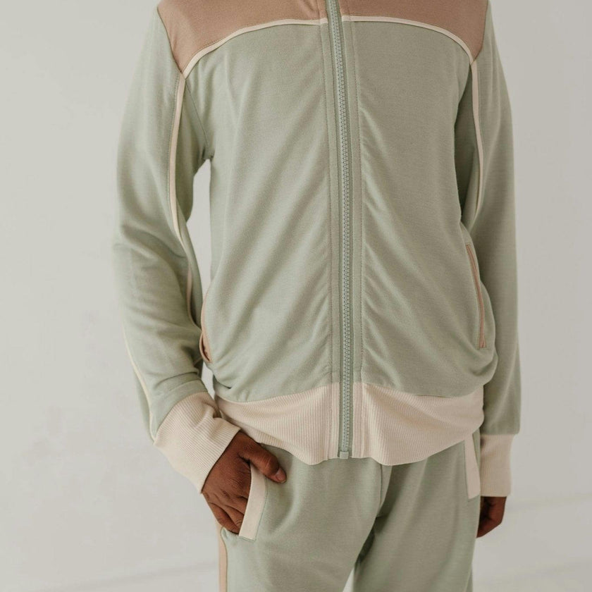 Track Zip Front Jacket Desert Sage