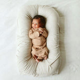 24 HOUR CONVERTIBLE GOWN | SANDSTONE — Bamboo Organic Cotton Blend, Preemie–6M