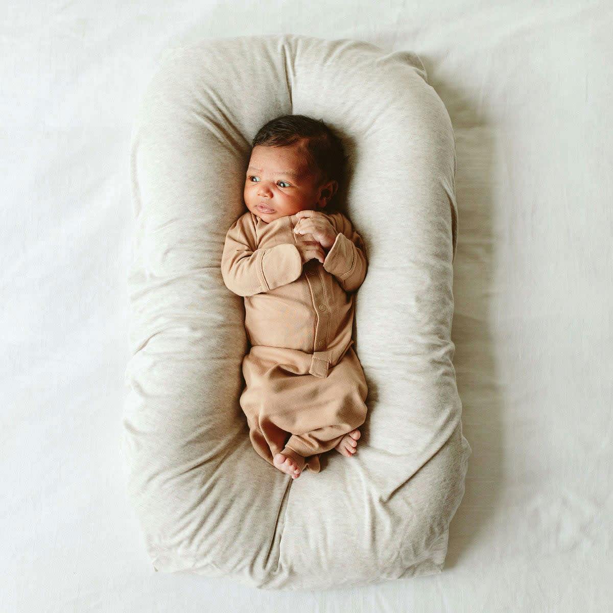 24 HOUR CONVERTIBLE GOWN | SANDSTONE — Bamboo Organic Cotton Blend, Preemie–6M