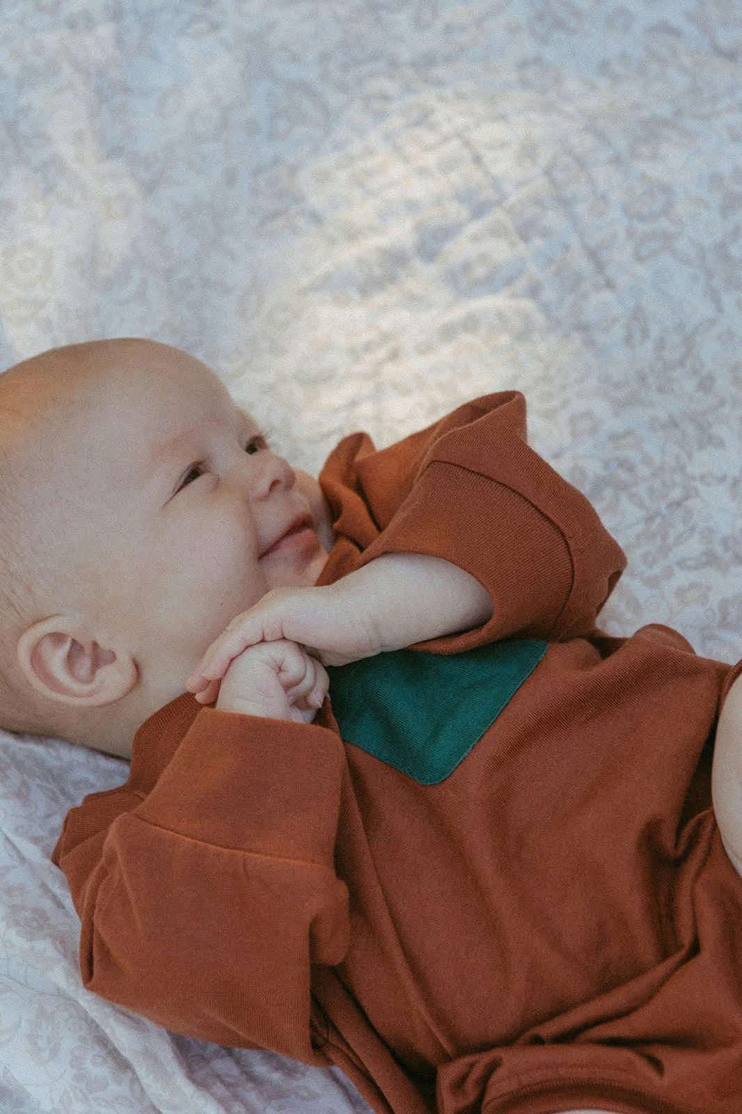 Harley Pocket Romper in Sequoia