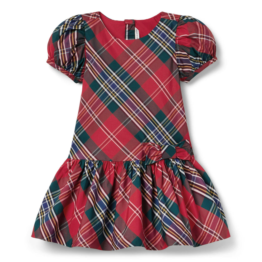 The Tartan Dropwaist Dress, multicolor
