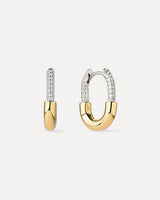 Gold Hoops - Brynley Hoops Mini Micropave