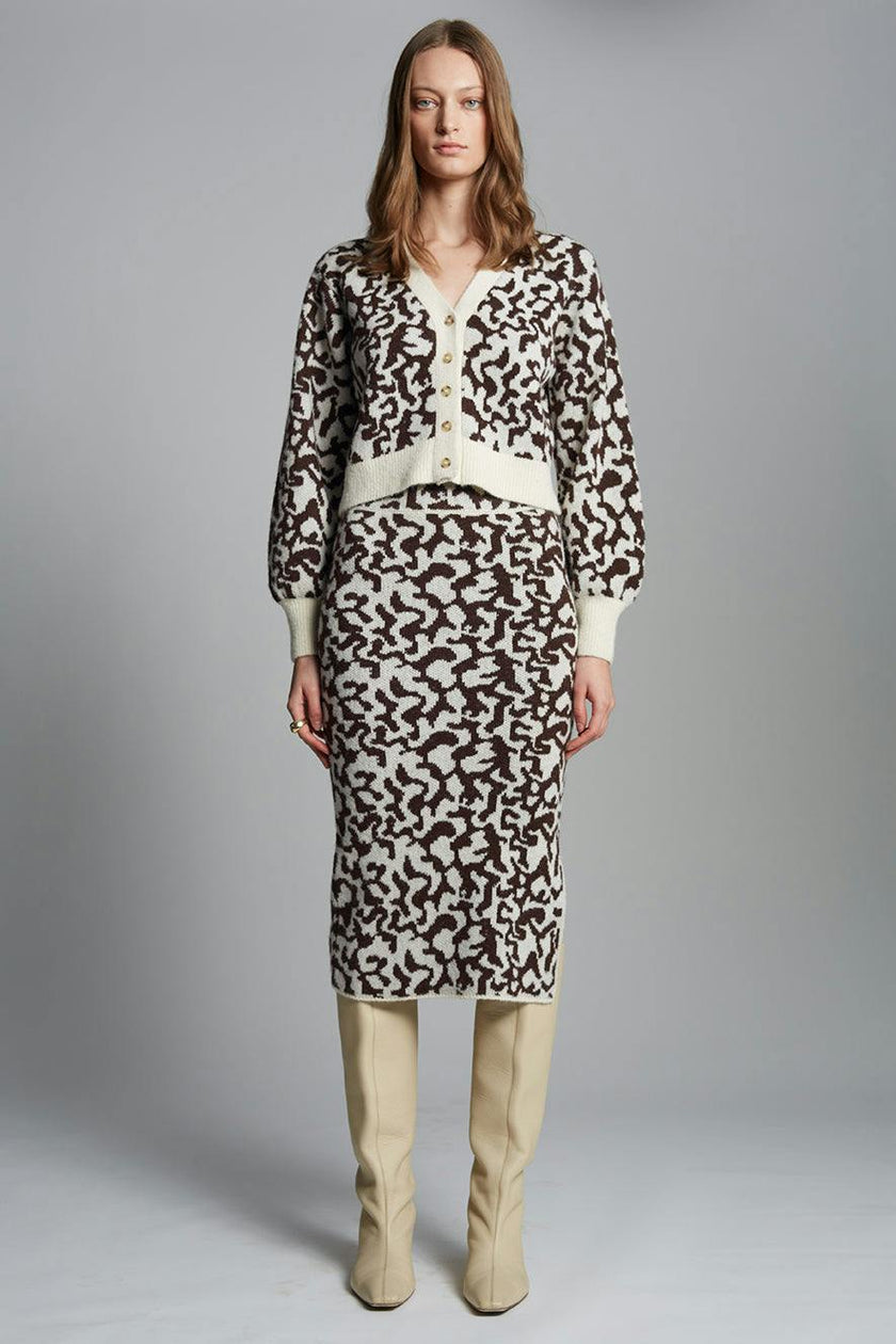 RUMI CARDI | IVORY/ESPRESSO | TWO LEFT!