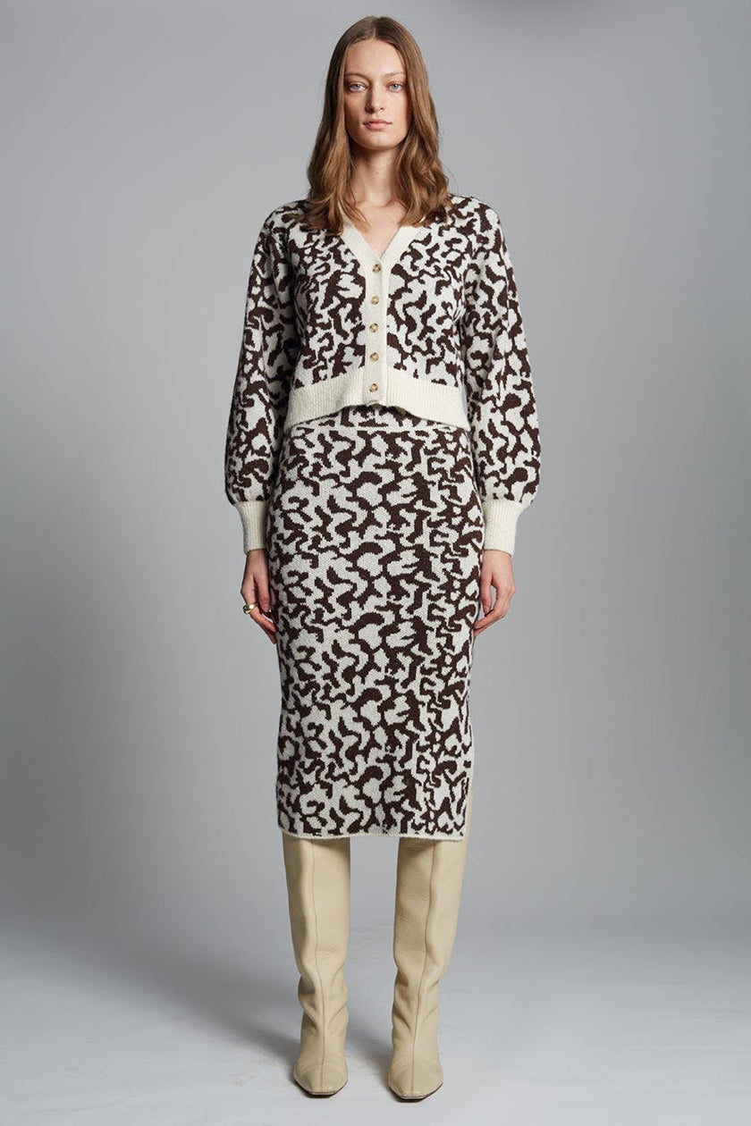 RUMI CARDI | IVORY/ESPRESSO | TWO LEFT!
