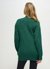 Ribbed Knit Crossover Maternity Nursing Cardigan