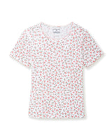 Women's Pointelle T-Shirt in Pink Floral