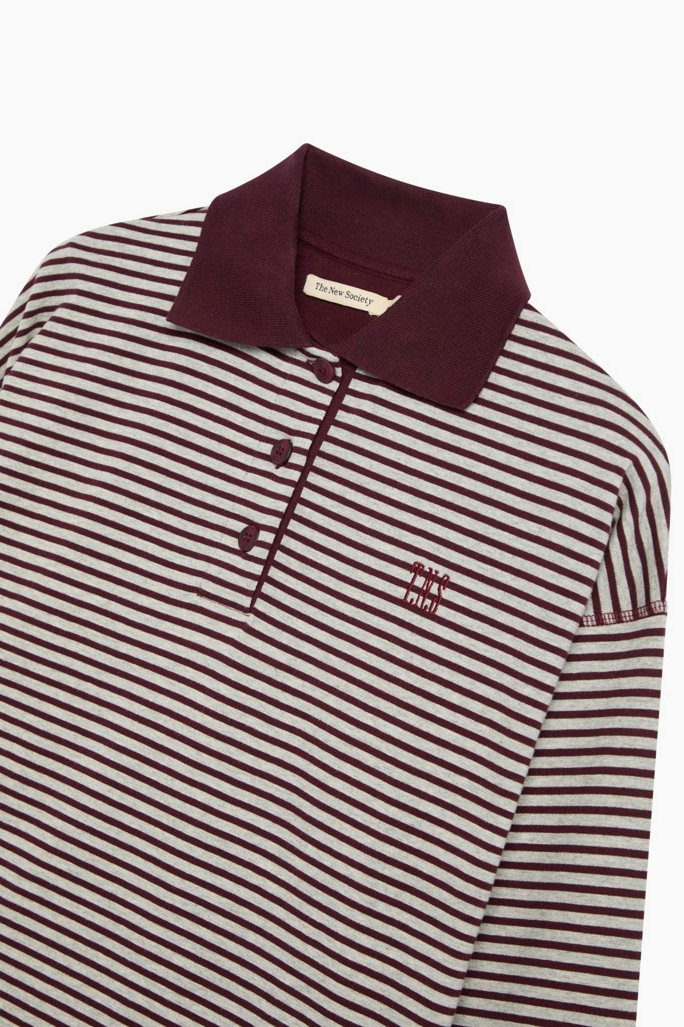 Ona Woman Polo Winetesting Stripe
