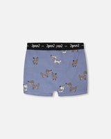 Organic Cotton Boxer Blue Print