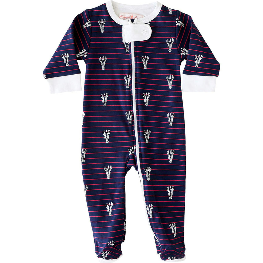 Lobster Stripe Footie