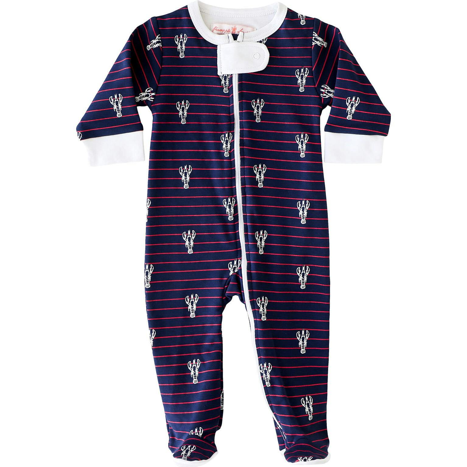 Lobster Stripe Footie