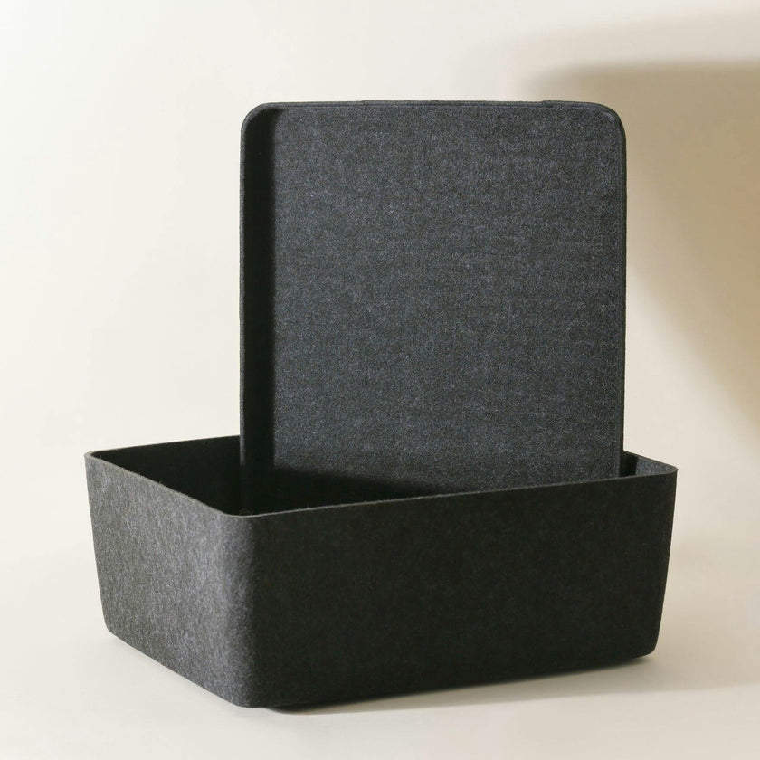 The Sculpted Bin - Large with Lid