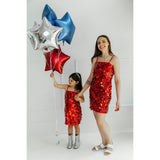 Paillette Ruby Party Dress