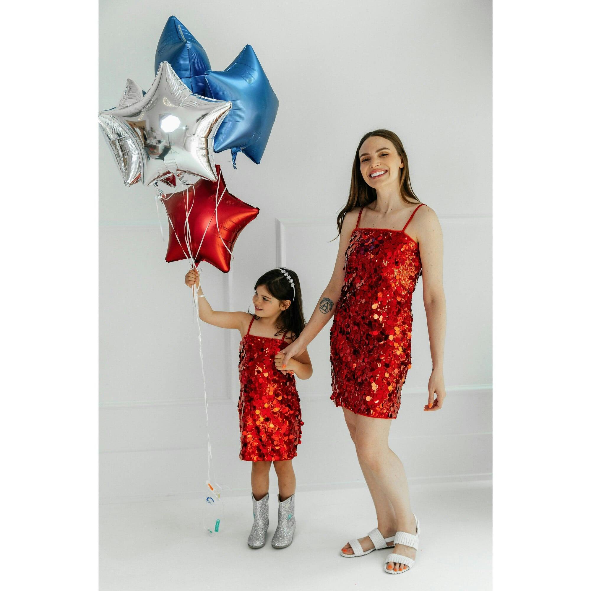 Paillette Ruby Party Dress