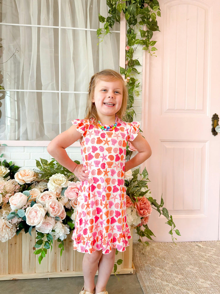 Pink Seaside Bamboo Dress (FINAL SALE)