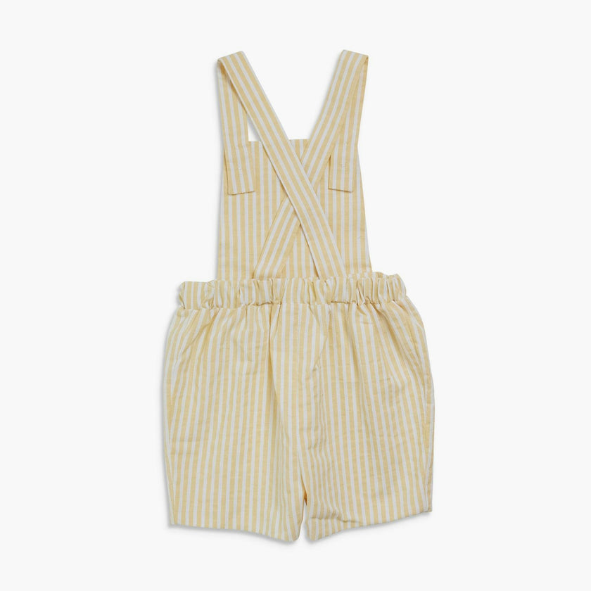 Albert Dungaree Yellow Stripe Seersucker