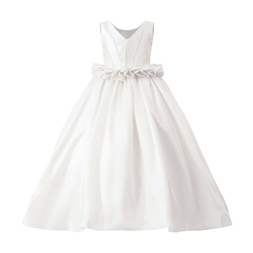 White Valestra Formal Dress
