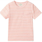 JOSH PEACH SPECKLE STRIPE Tee