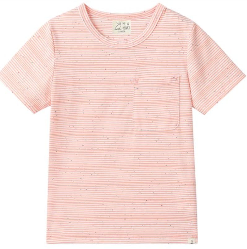 JOSH PEACH SPECKLE STRIPE Tee
