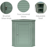 Teamson Home Glancy Corner Wall Cabinet